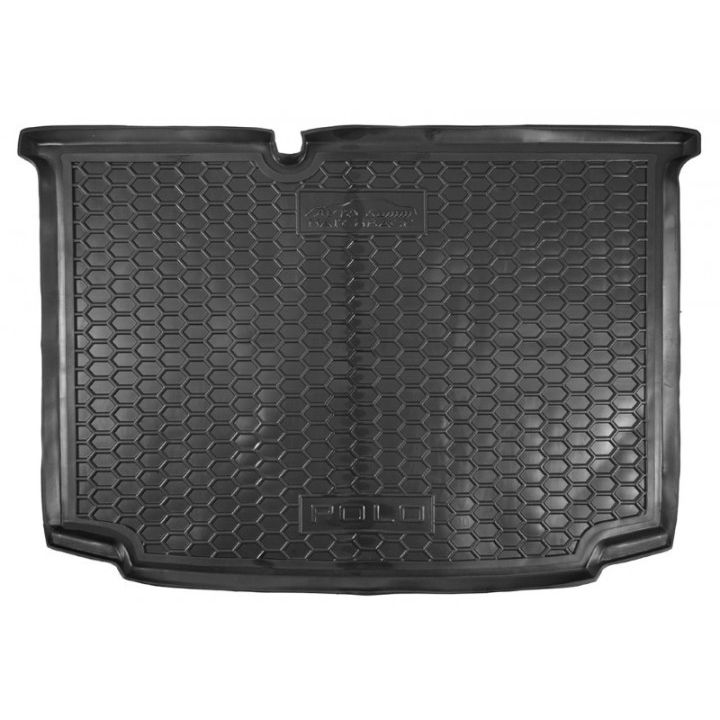 Коврик в багажник для Volkswagen Polo '09-17 хетчбэк, нижний, полиуретановый (AVTO-Gumm)