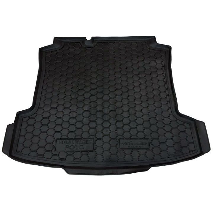 Коврик в багажник для Volkswagen Polo '10- седан, полиуретановый (AVTO-Gumm)