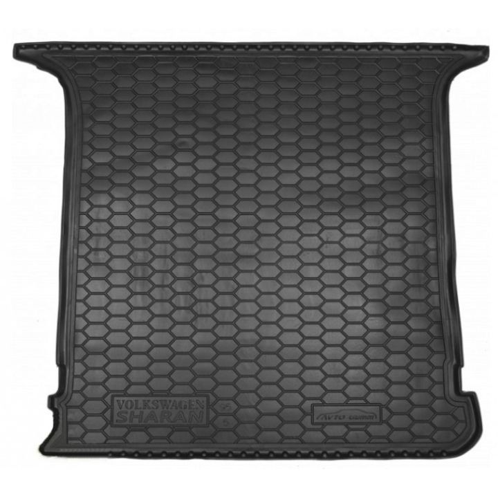 Коврик в багажник для Volkswagen Sharan '95-10, длинный, полиуретановый (AVTO-Gumm)