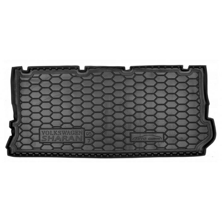 Коврик в багажник для Volkswagen Sharan '95-10, короткий, полиуретановый (AVTO-Gumm)