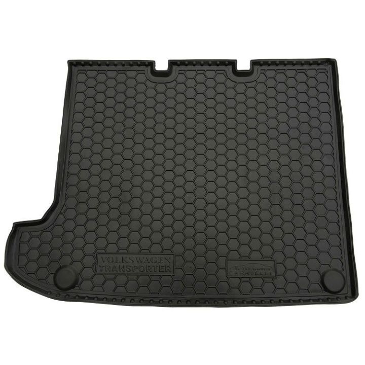 Коврик в багажник для Volkswagen Transporter T5 '10-15 Caravelle, длин. без печки, полиуретановый (AVTO-Gumm)