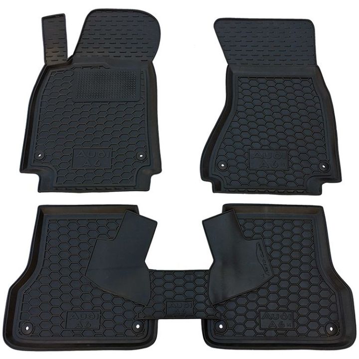 Коврики в салон для Audi A6 (C7) (2014>) резиновые (AVTO-Gumm)