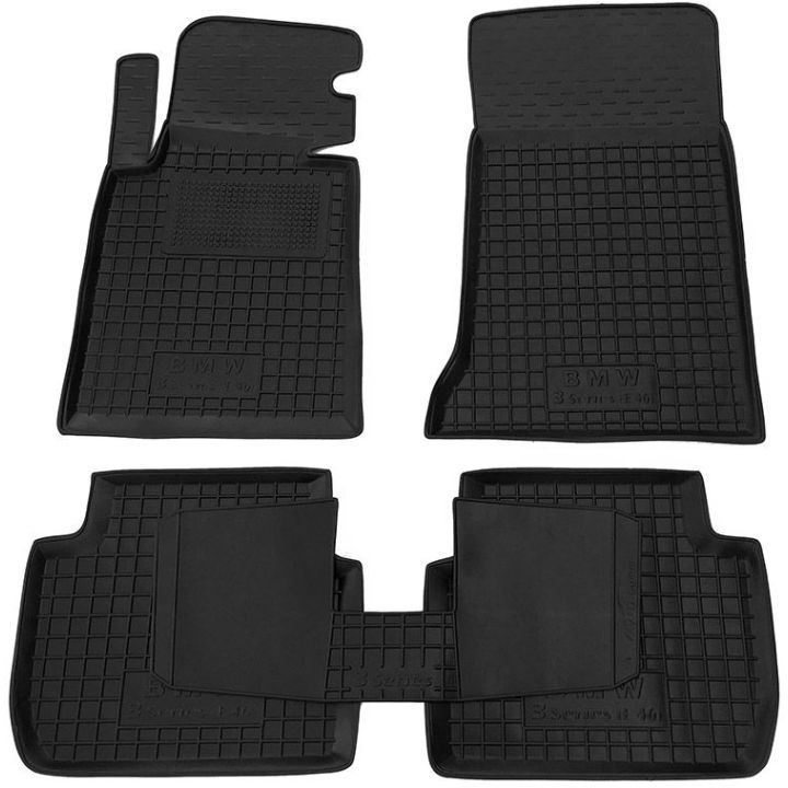 Коврики в салон для BMW E46 3-серия (2001>) резиновые (AVTO-Gumm)