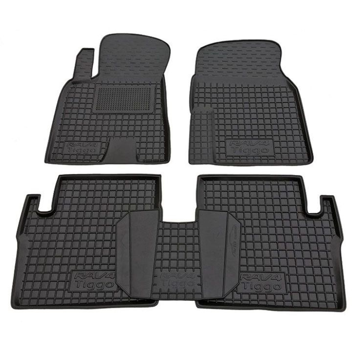 Коврики в салон для Toyota RAV-4 II 2000-2004, резиновые (AVTO-Gumm)