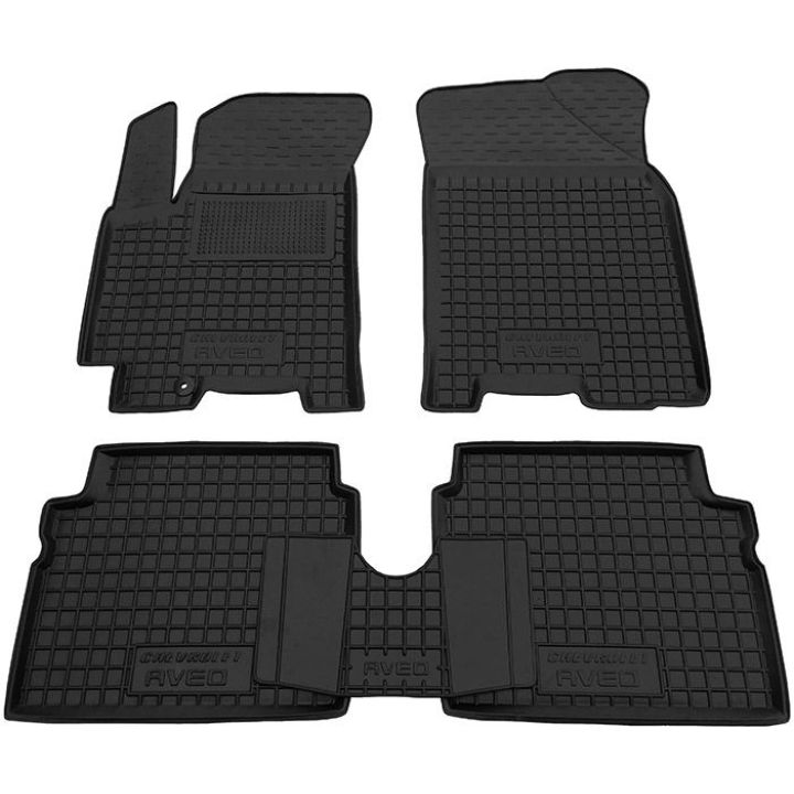 Коврики в салон для Chevrolet Aveo (2006>) резиновые (AVTO-Gumm)