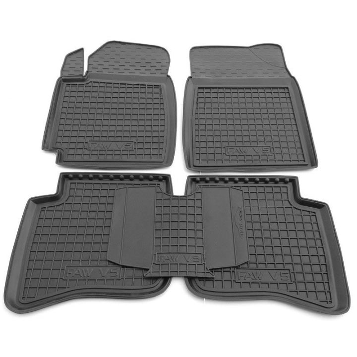 Коврики в салон для FAW V5 2013-, резиновые (AVTO-Gumm)