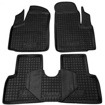 Коврики в салон для Fiat Doblo (2001>), резиновые (AVTO-Gumm)
