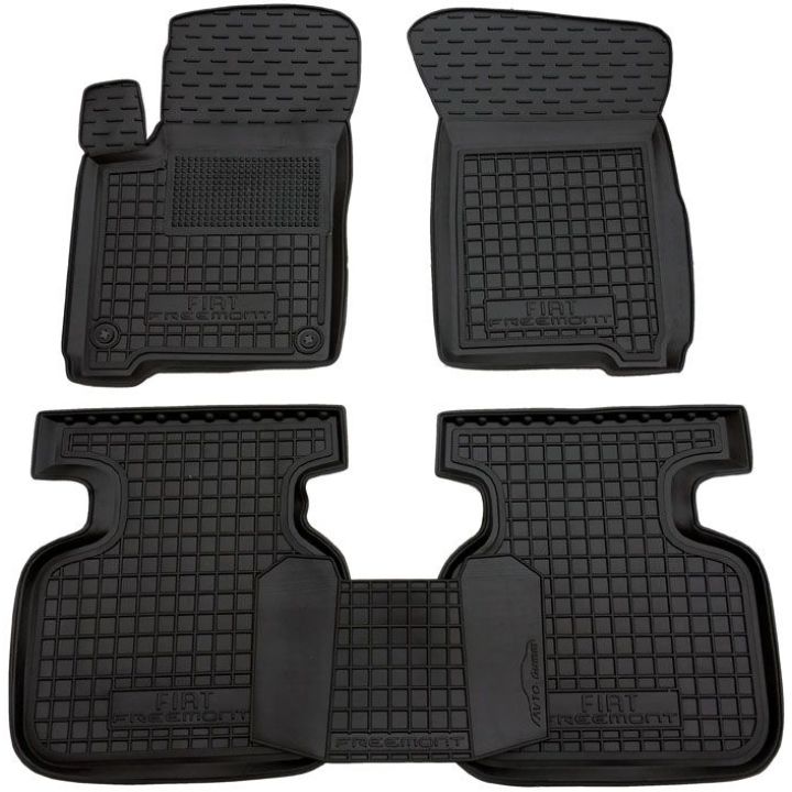 Коврики в салон для Fiat Freemont '11-16, резиновые (AVTO-Gumm)
