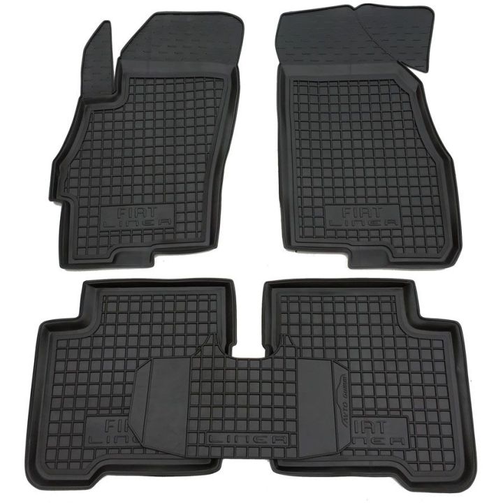 Коврики в салон для Fiat Linea '07-15, резиновые (AVTO-Gumm)