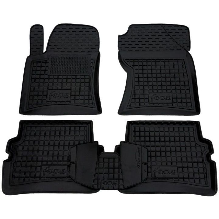 Коврики в салон для Ford Focus (>2004), резиновые (AVTO-Gumm)