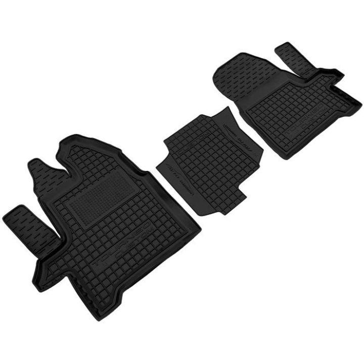 Коврики в салон для Ford Tourneo Custom '13- (1+2) резиновые, (AVTO-Gumm)