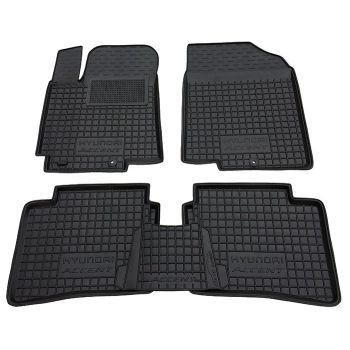 Коврики в салон для Hyundai Accent 2011-, резиновые (AVTO-Gumm)