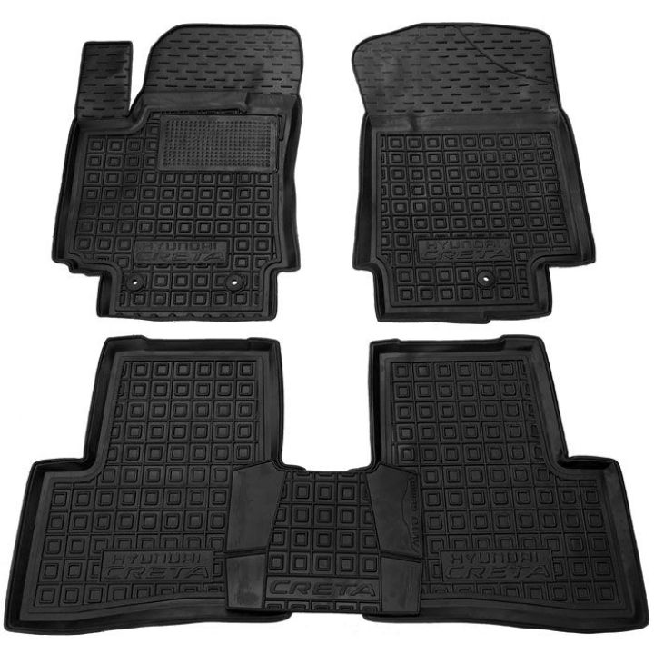 Коврики в салон для Hyundai Creta '16-, резиновые (AVTO-Gumm)