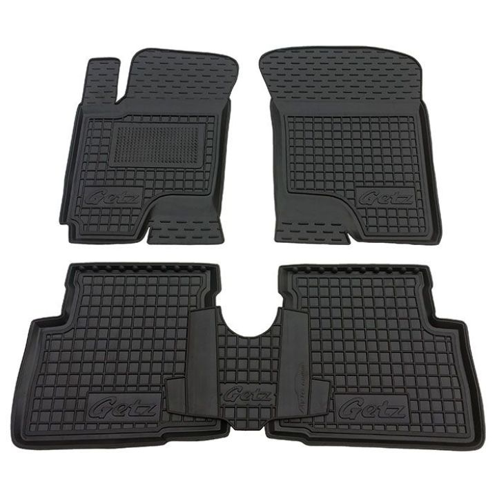 Коврики в салон для Hyundai Getz 2002-, резиновые (AVTO-Gumm)