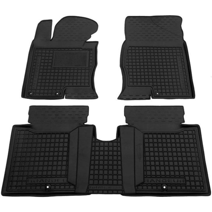 Коврики в салон для Hyundai Grandeur 2012-, резиновые (AVTO-Gumm)