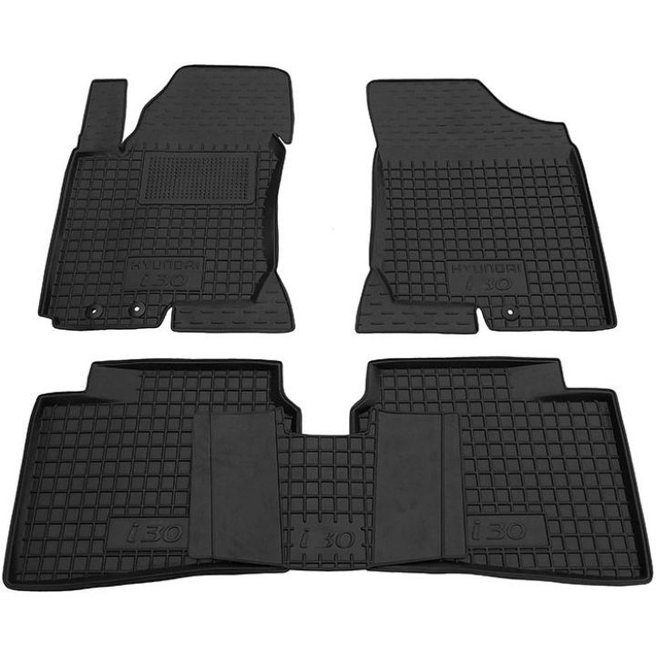 Коврики в салон для Hyundai i30 FD '07-12, резиновые (AVTO-Gumm)