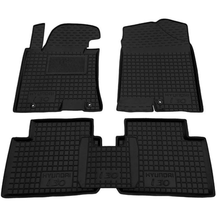 Коврики в салон для Hyundai i30 GD '13-16, резиновые (AVTO-Gumm)