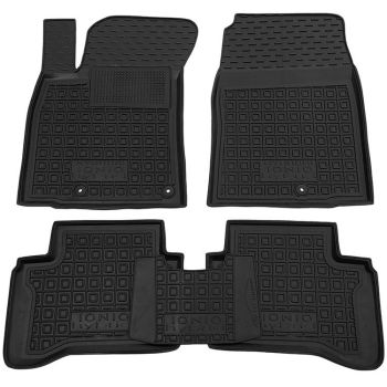 Коврики в салон для Hyundai Ioniq hybrid 2016-, резиновые (AVTO-Gumm)