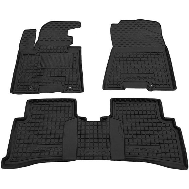 Килимки в салон для Hyundai Tucson 2015-, гумові (AVTO-Gumm)