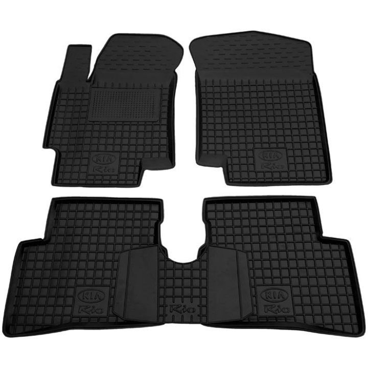Коврики в салон для Kia Rio 2006-2010, резиновые (AVTO-Gumm)
