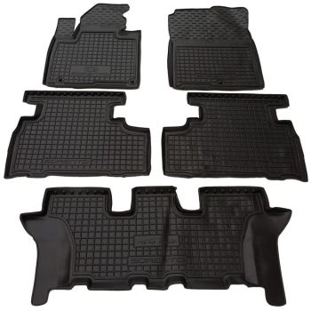 Коврики в салон для Kia Sorento 2015- (7мест), резиновые (AVTO-Gumm)