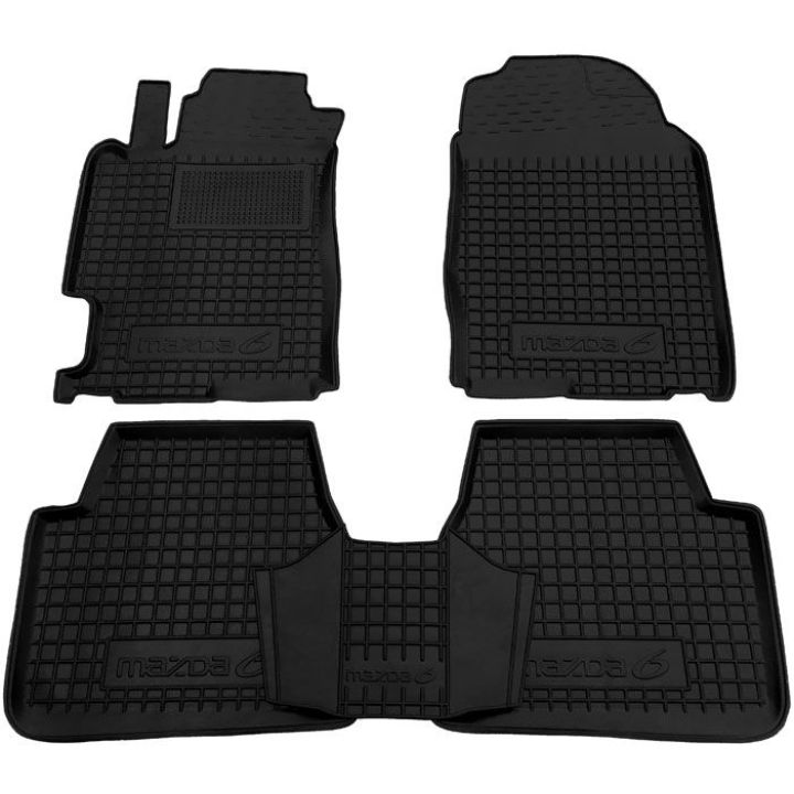 Коврики в салон для Mazda M6 2003-, резиновые (AVTO-Gumm)