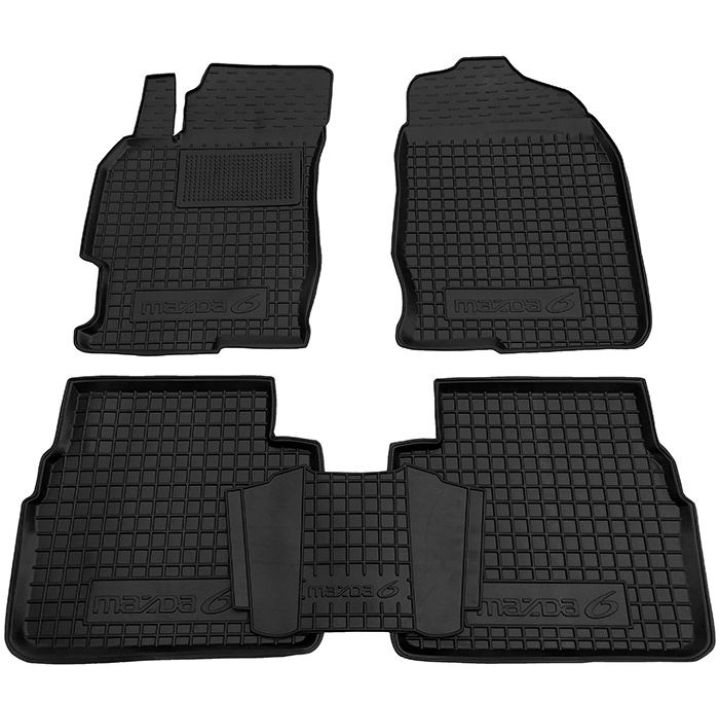 Коврики в салон для Mazda M6 2008-, резиновые (AVTO-Gumm)
