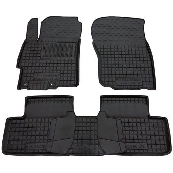 Коврики в салон для Mitsubishi Lancer X 2007-, резиновые (AVTO-Gumm)