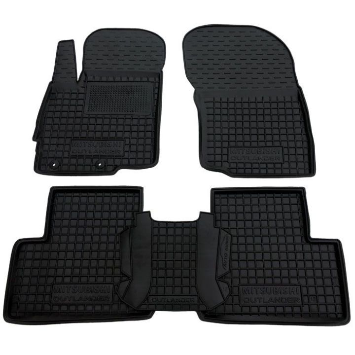 Коврики в салон для Mitsubishi Outlander 2012-, резиновые (AVTO-Gumm)