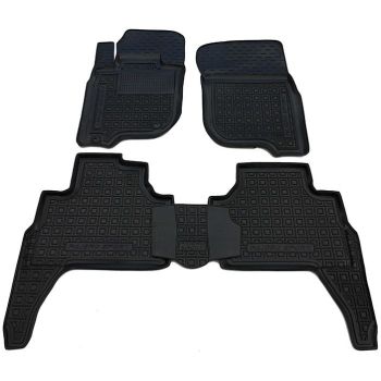 Коврики в салон для Mitsubishi Pajero Sport 2016-, резиновые (AVTO-Gumm)