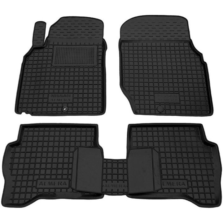 Коврики в салон для Nissan Almera Classic '06-13, резиновые (AVTO-Gumm)