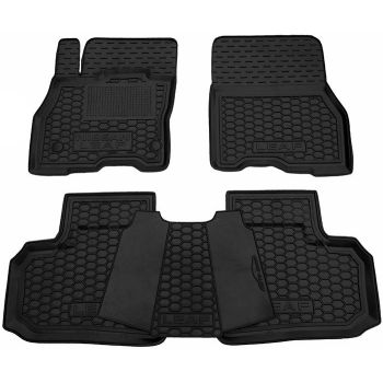 Коврики в салон для Nissan Leaf '10-17, резиновые (AVTO-Gumm)