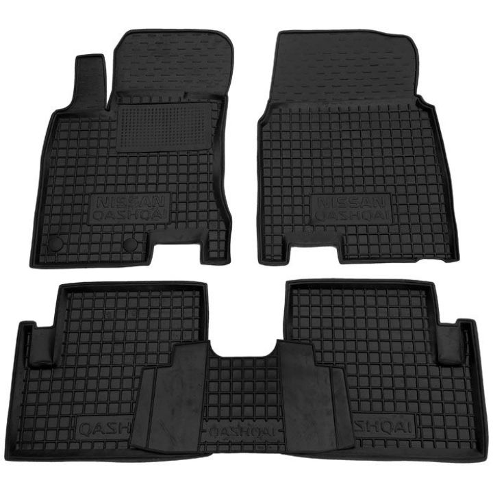 Коврики в салон для Nissan Qashqai '06-14, резиновые (AVTO-Gumm)