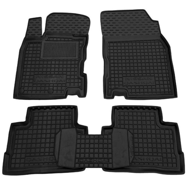 Коврики в салон для Nissan Qashqai 2014-, резиновые (AVTO-Gumm)