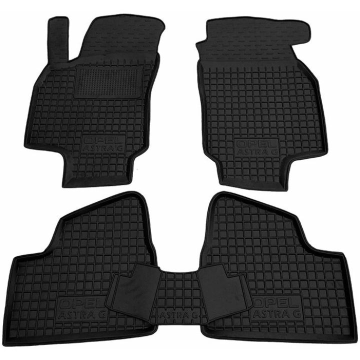 Коврики в салон для Opel Astra G 1998-, резиновые (AVTO-Gumm)