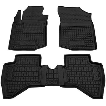 Коврики в салон для Peugeot 107 '09-14, резиновые (AVTO-Gumm)