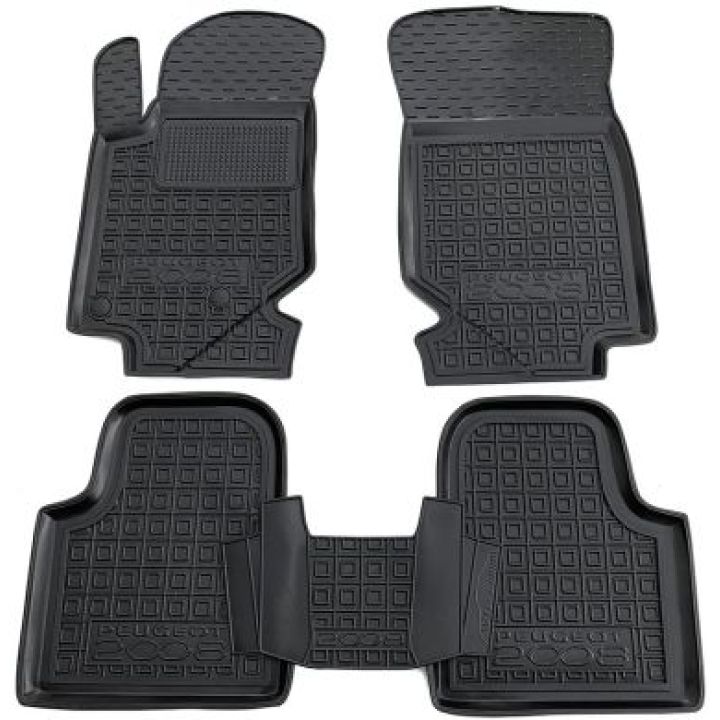 Коврики в салон для Peugeot 2008 '20-, резиновые (AVTO-Gumm)