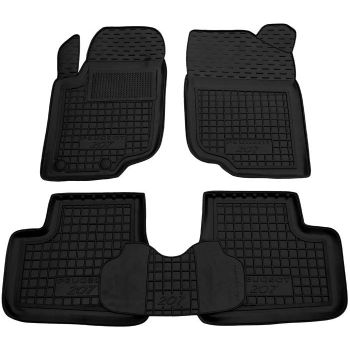 Коврики в салон для Peugeot 207 '06-12, резиновые (AVTO-Gumm)