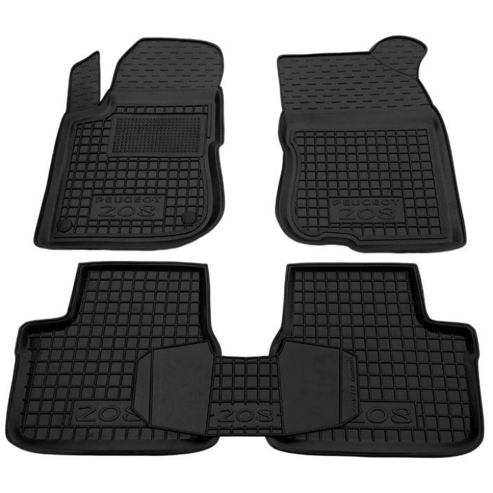 Коврики в салон для Peugeot 208 '12-, резиновые (AVTO-Gumm)