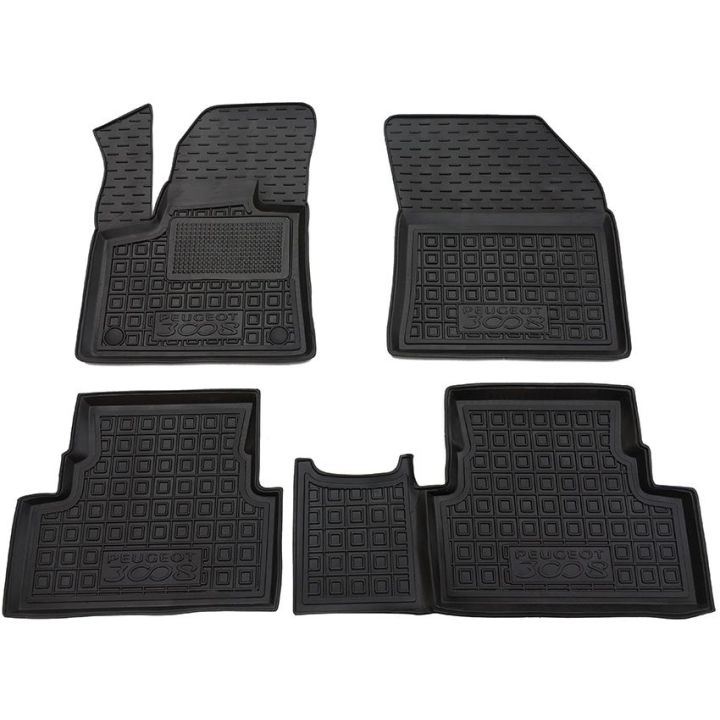 Коврики в салон для Peugeot 3008 2017-, резиновые (AVTO-Gumm)