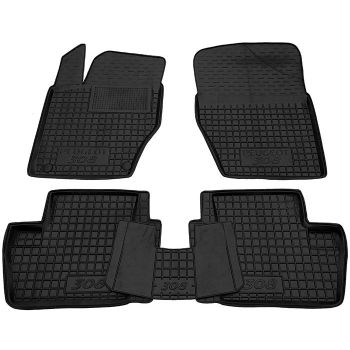 Коврики в салон для Peugeot 308 '08-13, резиновые (AVTO-Gumm)