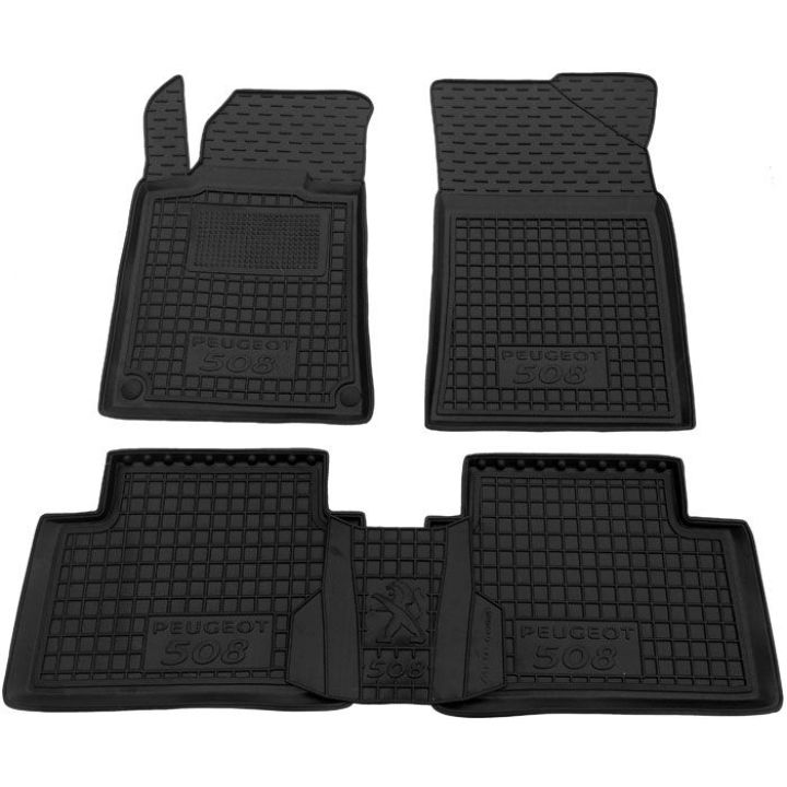Коврики в салон для Peugeot 508 '11-17, резиновые (AVTO-Gumm)