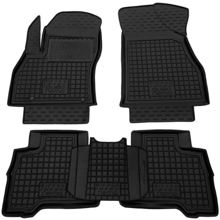 Коврики в салон для Peugeot Bipper '08-, резиновые (AVTO-Gumm)