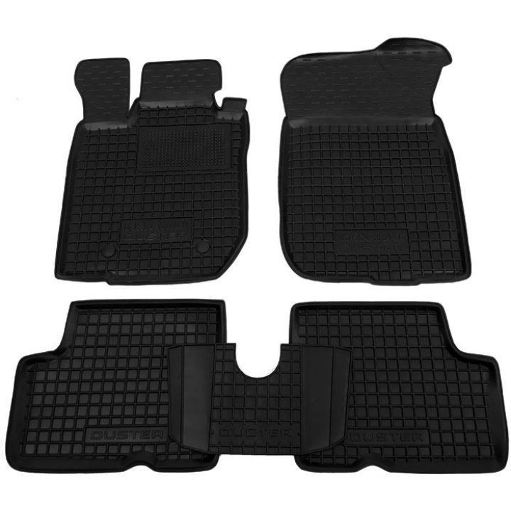 Коврики в салон для Renault Duster 2WD 2012-2014 (росс. сборка), резиновые (AVTO-Gumm)