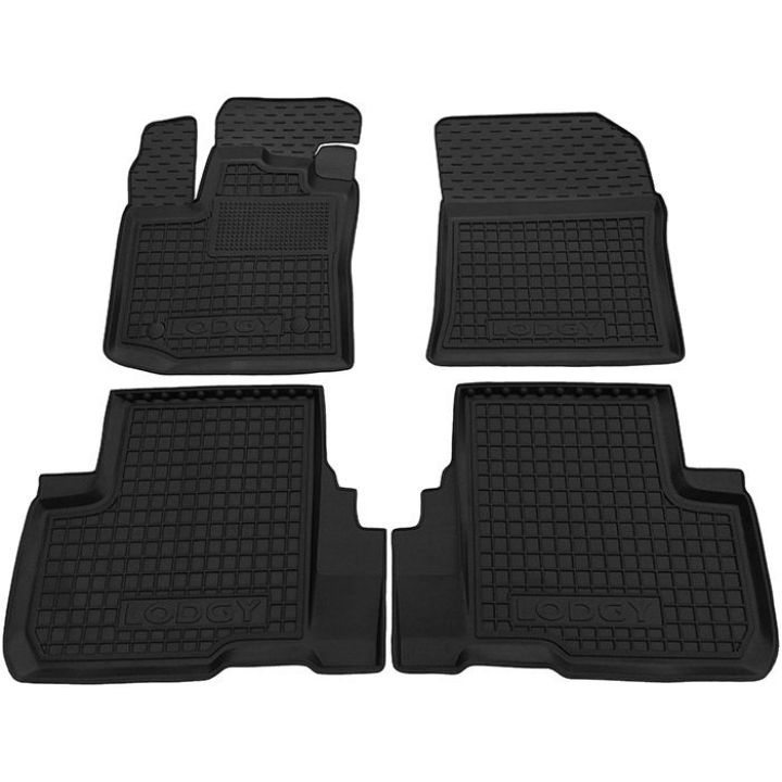 Коврики в салон для Renault Lodgy 2013-, резиновые (AVTO-Gumm)