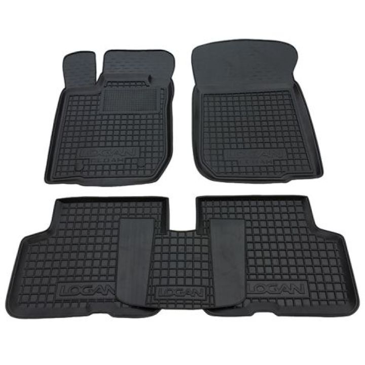 Коврики в салон для Dacia Logan (2004-2012) седан, резиновые (AVTO-Gumm)