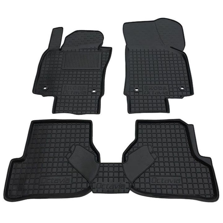 Коврики в салон для Skoda Octavia A5 2004-2012, резиновые (AVTO-Gumm)
