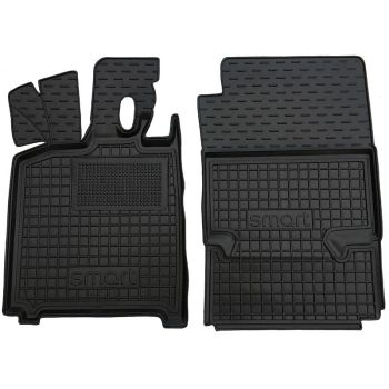 Коврики в салон для Smart Fortwo 451 2007-, резиновые (AVTO-Gumm)