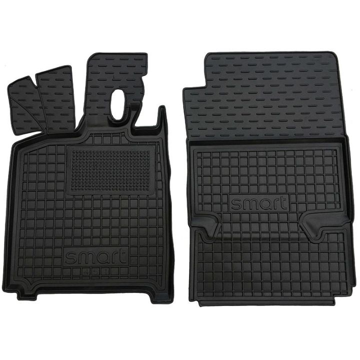 Коврики в салон для Smart Fortwo 451 2007-, резиновые (AVTO-Gumm)