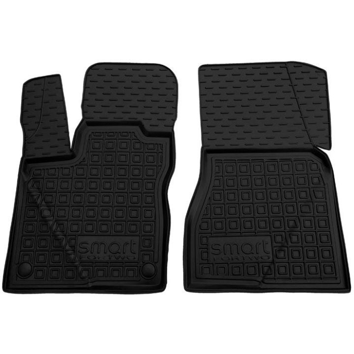 Коврики в салон для Smart Fortwo 453 2014-, резиновые (AVTO-Gumm)